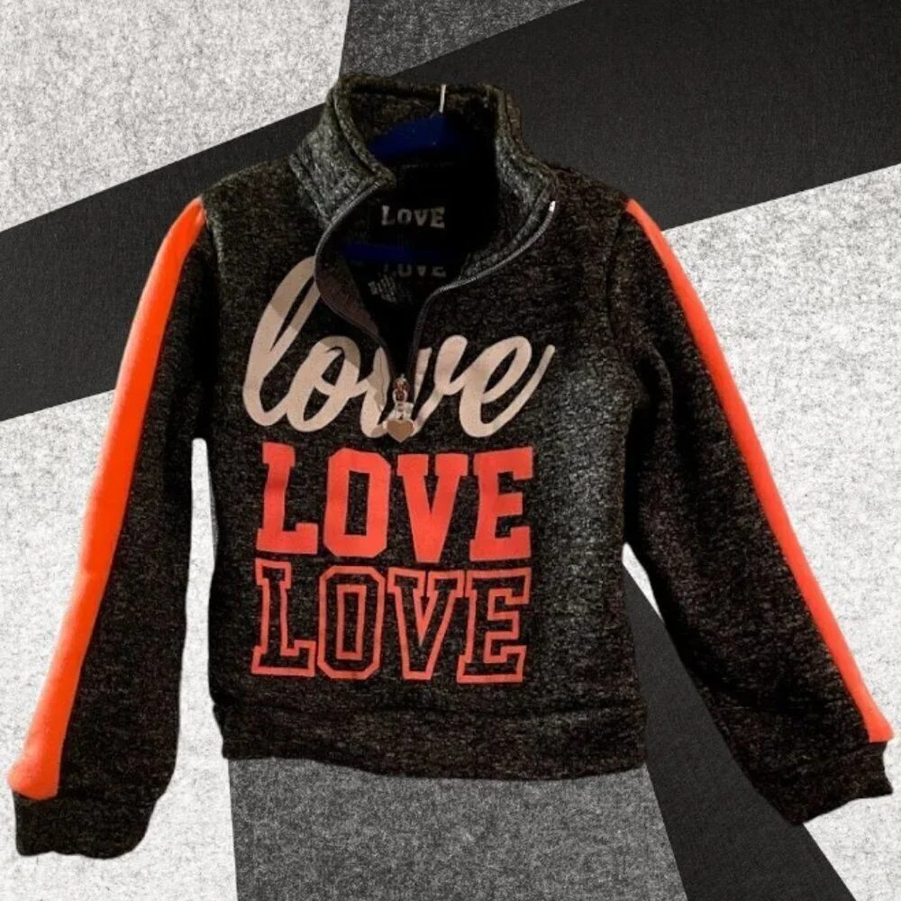 Love Love Love Girl's Graphic Sweatshirt